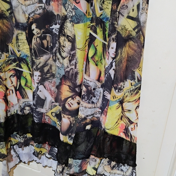 Monica's Size Extra Large Multicolor Graphic Print Women's Dress Like New - Picture 3 of 7